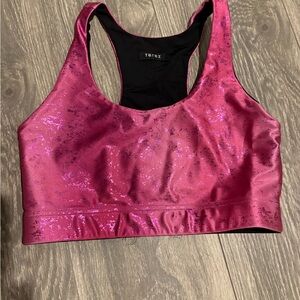 Terez Shimmering Magenta Sports Bra